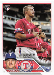 2023 Topps Update Series Baseball Josh Jung #US308 RC