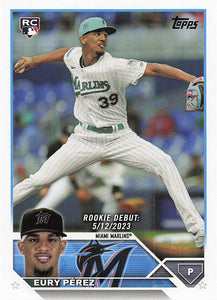 2023 Topps Update Series Baseball Eury Perez #US317 RC