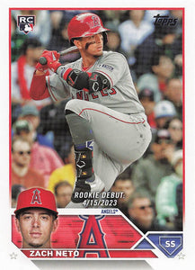 2023 Topps Update Series Baseball Zach Neto #US329 RC