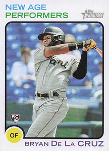 2022 Topps Heritage Baseball New Age Performers Bryan De La Cruz #NAP-14 RC