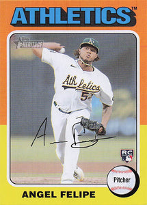 2024 Topps Heritage Baseball Angel Felipe #147 RC