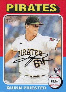 2024 Topps Heritage Baseball Quinn Priester #172 RC