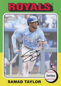 2024 Topps Heritage Baseball Samad Taylor #317 RC
