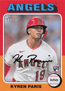2024 Topps Heritage Baseball Kyren Paris #447 RC