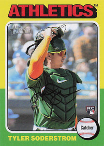 2024 Topps Heritage Baseball Tyler Soderstrom #471 RC