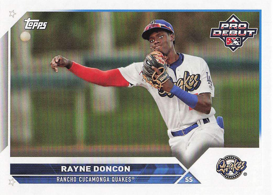 2023 Topps Pro Debut Rayne Doncon #PD-23