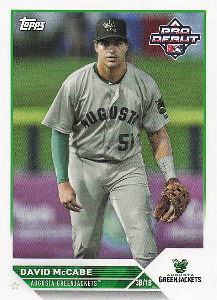 2023 Topps Pro Debut David McCabe #PD-180