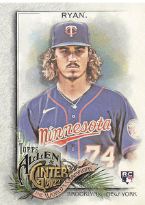 2022 Topps Allen & Ginter Baseball Joe Ryan #170 RC