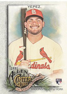 2022 Topps Allen & Ginter Baseball Juan Yepez #238 RC