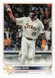 2022 Topps Baseball Jose Siri #599 RC