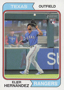 2023 Topps Heritage Baseball Elier Hernandez #78 RC