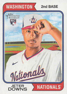 2023 Topps Heritage Baseball Jeter Downs #84 RC
