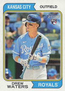 2023 Topps Heritage Baseball Drew Waters #96 RC