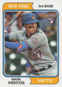 2023 Topps Heritage Baseball Mark Ventos #124 RC