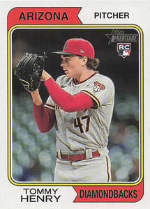 2023 Topps Heritage Baseball Tommy Henry #147 RC