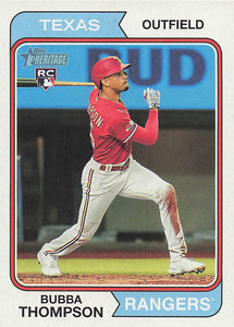 2023 Topps Heritage Baseball Bubba Thompson #157 RC
