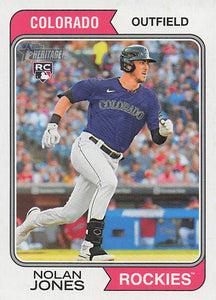 2023 Topps Heritage Baseball Nolan Jones #164 RC