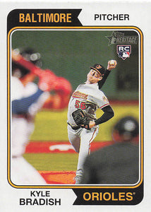 2023 Topps Heritage Baseball Kyle Bradish #191 RC