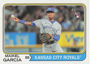 2023 Topps Heritage Baseball Maikel Garcia #311 RC