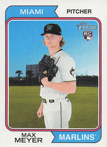 2023 Topps Heritage Baseball Max Meyer #367 RC