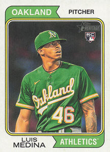 2023 Topps Heritage Baseball Luis Medina #649 RC