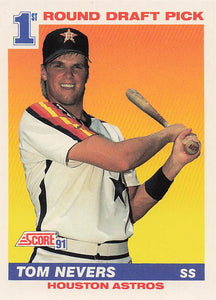 1991 Score Baseball Tom Nevers #387 RC