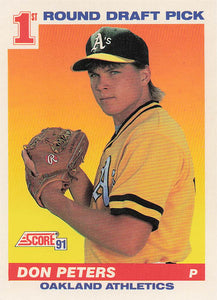 1991 Score Baseball Don Peters #381 RC