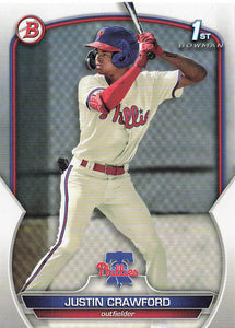 2023 Bowman Baseball Prospects Justin Crawford #BP-3