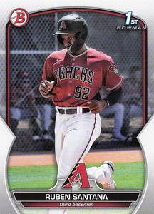 2023 Bowman Baseball Prospects Ruben Santana #BP-42