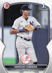2023 Bowman Baseball Prospects Marcos Cabrera #BP-46