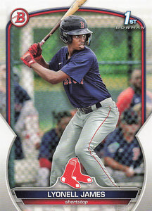 2023 Bowman Baseball Prospects Lyonell James #BP-118