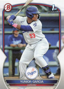 2023 Bowman Baseball Prospects Yunior Garcia #BP-142