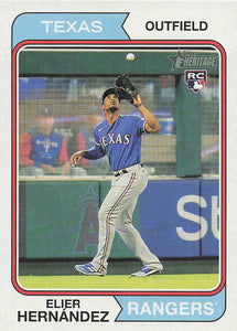 2023 Topps Heritage Baseball Elier Hernandez #78 RC