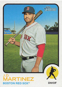 2022 Topps Heritage Baseball J.D. Martinez #99