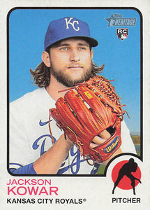 2022 Topps Heritage Baseball Jackson Kowar #155 RC
