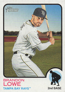 2022 Topps Heritage Baseball Brandon Lowe #226