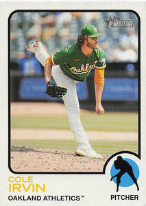 2022 Topps Heritage Baseball Cole Irvin #360