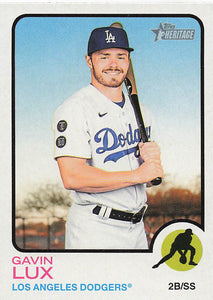 2022 Topps Heritage Baseball Gavin Lux #397