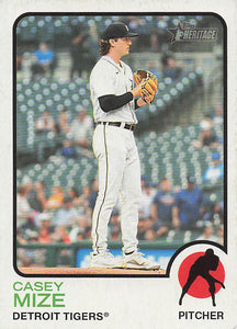 2022 Topps Heritage Baseball Casey Mize #398