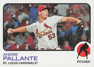 2022 Topps Heritage Baseball Andre Pallante #522 RC