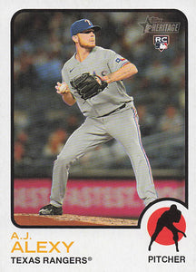 2022 Topps Heritage Baseball A.J. Alexy #525 RC