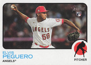 2022 Topps Heritage Baseball Elvis Peguero #554 RC
