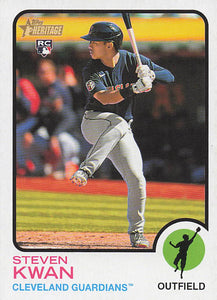 2022 Topps Heritage Baseball Steven Kwan #562 RC
