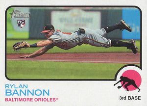2022 Topps Heritage Baseball Rylan Bannon #580 RC