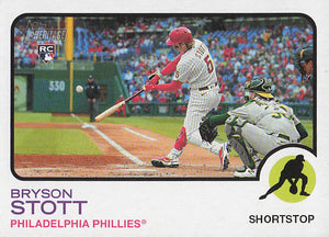 2022 Topps Heritage Baseball Bryson Stott #605 RC