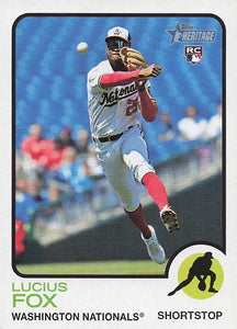 2022 Topps Heritage Baseball Lucius Fox #618 RC