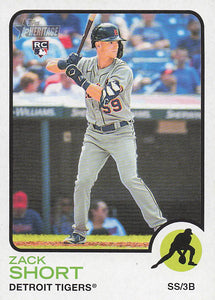 2022 Topps Heritage Baseball Zack Short #626 RC