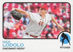2022 Topps Heritage Baseball Nick Lodolo #676 RC