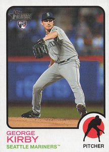 2022 Topps Heritage Baseball George Kirby #677 RC
