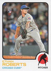 2022 Topps Heritage Baseball Ethan Roberts #682 RC